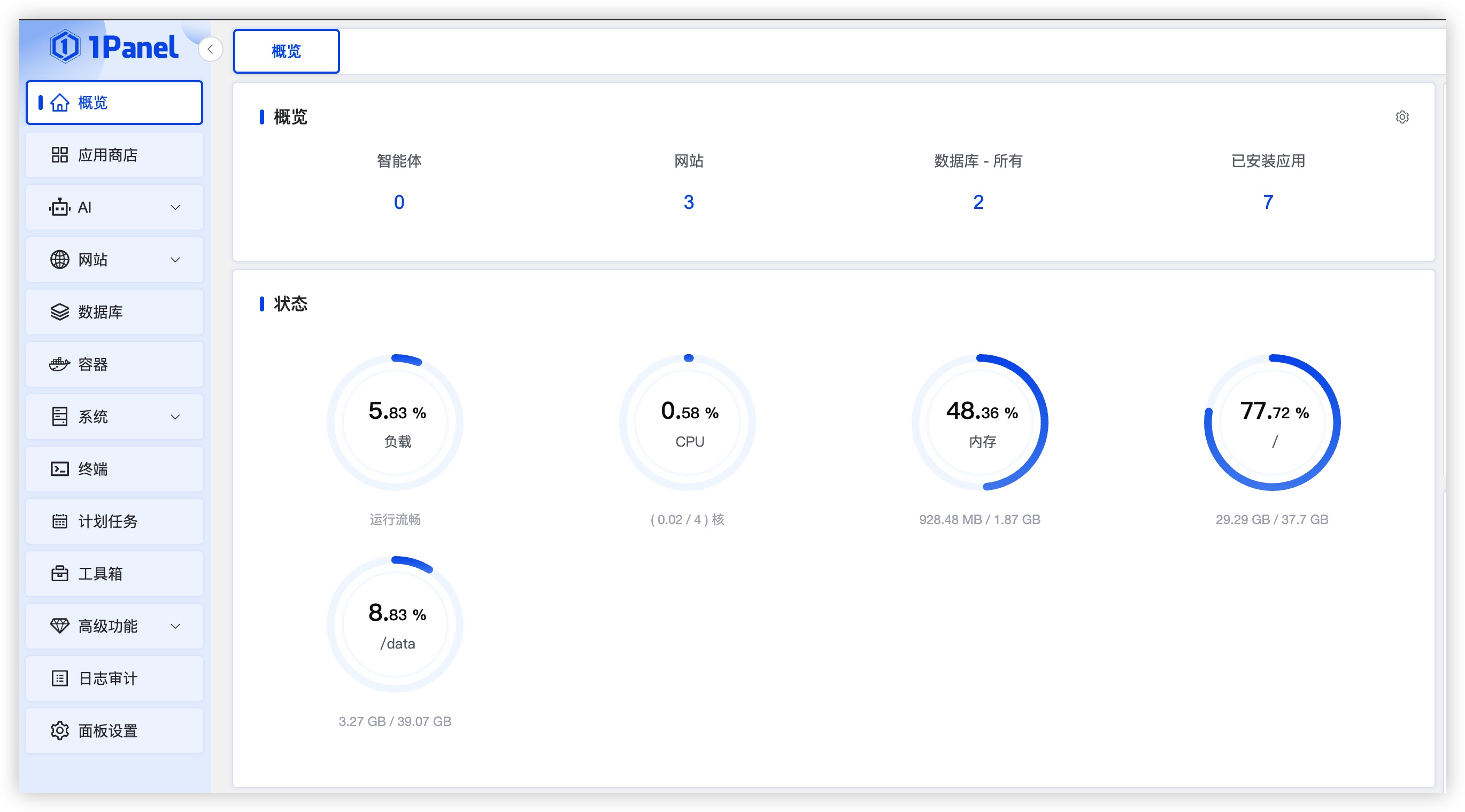 1panel 服务器目录自动备份到另一块硬盘